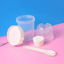 2 - Piece Salad Cup Lunch Container with Dressing Storage and Reusable Fork - justgrabit.in | Just Grab It