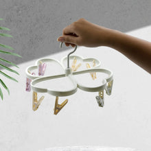 Heart Shape Cloth Drying Rack with 8 Clips for Socks, Baby Clothes, Towels - justgrabit.in | Just Grab It
