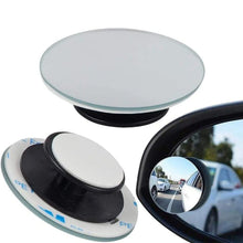 Blind Spot Round Wide Angle Adjustable Convex Rear View Mirror - Pack of 2 - Justgrabit Inc.