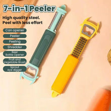 Multifunctional, Vegetable Fruit Peelers Slicer Can Opener 7 In 1 Kitchen Peeler For Veggie Fruit Potato Carrot Durable Kitchen Peeling Tool Non - slip Handle Durable For Potato, Fruit, Vegetables, Carrots, Cucumbers - Justgrabit Inc.