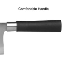 Stainless Steel Chef Damascus Cleaver Vegetable Knife with Plastic Handle & Cover, Multipurpose Use for Kitchen or Restaurant (12 Inch) - Justgrabit Inc.