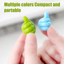 Thumb Cable Clips, Multi - Color Cord Organizer for Home, Office, Car (10 Pc Set) - Justgrabit Inc.