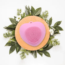 Waterproof Heart - Shaped Face Wash Brush | Silicone Facial Cleansing & Exfoliating Scrubber for Women - justgrabit.in | Just Grab It