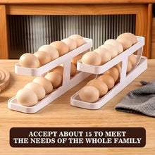 Plastic 2 - Tier Rolling Egg Dispenser For 12 - 14 Eggs (1 Pc) - justgrabit.in | Just Grab It