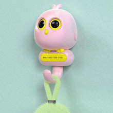 Self Adhesive Wall Hooks Eye Catching Cute Bird Hook, Automatic Open Close Eyes Creative wall Hook (1 Pc) - justgrabit.in | Just Grab It