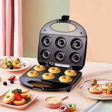 Electric Donut Maker 750W – 6 Cavity(1 Pc / With 2 PIN Plug Converter 1 Pc ) - justgrabit.in | Just Grab It