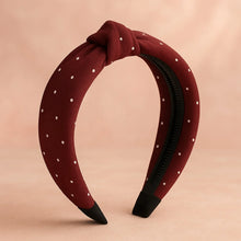 Women's Polka Dot Fabric Knot Hairband – Stylish & Comfortable (1 Pc) - Justgrabit Inc.
