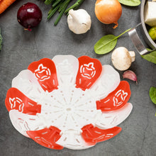 Folding Fruit Basket with Hanging Stand – Lotus Shape Tray for Fruits & Vegetables (1 Pc) - Justgrabit Inc.