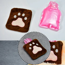 Paw Print Small Hot Water Bag with Cover for Pain Relief - Justgrabit Inc.