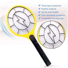 Yellow Rechargeable Electric Mosquito Killer Racket with Cable - justgrabit.in | Just Grab It