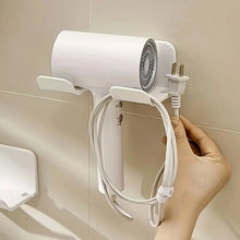 3 Compartment Wall Mount Hair Blower, Hair Dryers Holder (1 Pc) - Justgrabit Inc.