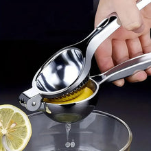 Premium Lemon Squeezer, Large Heavy Duty Handheld Juicer for Lemon, Stainless Steel Hand Press Citrus Juicer (1 Pc) - justgrabit.in | Just Grab It