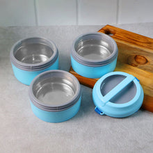 3 Layer Insulated Lunch Box Set with Handle & Strap - (Set) - justgrabit.in | Just Grab It