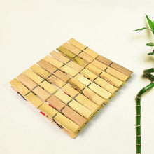 Heavy Duty Bamboo Wooden Cloth Clips / Pegs (20 Pcs Set) - justgrabit.in | Just Grab It