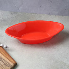 Plastic Marin Serving Bowl – Elegant Oval Deep Bowl (1 Pc / Red) - justgrabit.in | Just Grab It