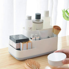 Plastic Multipurpose 5 Compartment Bathroom Desk Organizer Holder (1 Pc) - justgrabit.in | Just Grab It