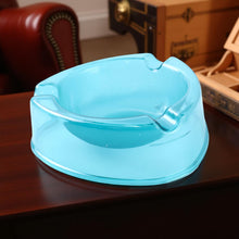 Heavy - Duty Transparent Plastic Ashtray with Triple Rest Slots (1 Pc) - justgrabit.in | Just Grab It