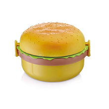 Burger Shape Lunch Box – Double Layer 1000ml Food Container with 2 Spoons for Kids - Justgrabit Inc.