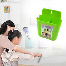 2 - Section Multipurpose Wall Holder – Mobile, Remote & Makeup Brush Storage (1 Pc) - Justgrabit Inc.