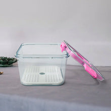 High Quality Plastic Food Storage Container Clear Washable Refrigerator Food Box Food Container Fruit Box Container with Lid (1400 ML) - Justgrabit Inc.