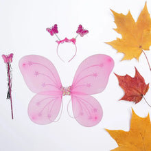 Baby Girl's Fairy Nylon Butterfly Wings Costume Butterfly Fairy Angel Wing| Wand And Hairband Multi - Color For Party (1pc) - justgrabit.in | Just Grab It