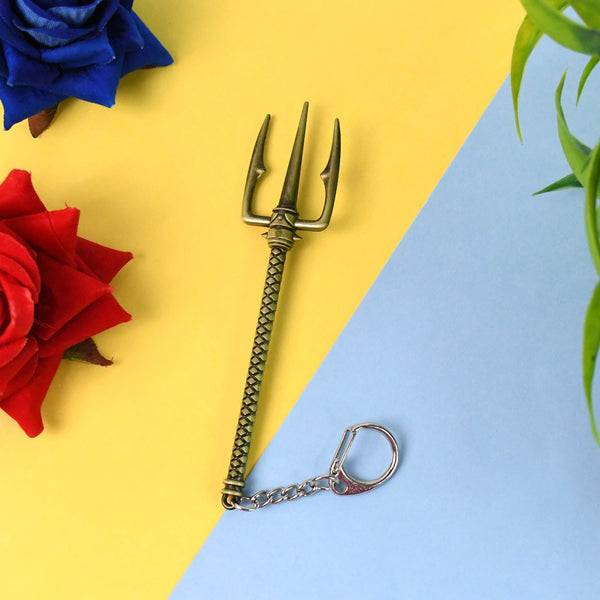 Aquaman Metal Keychain - Durable Stainless Steel Design (1 Pc) - justgrabit.in | Just Grab It