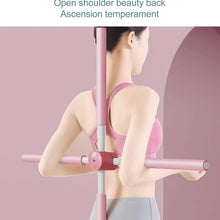 Posture Stretching Stick, Yoga Sticks Humpback Correction Open Shoulder Adjustable for Posture, Pain Relief Rotating Yoga Stick Retractable Dance Studio (1 Pc) - Justgrabit Inc.