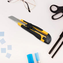 Cutter Knife Set with 4 Replacement Blades (1 Set) - justgrabit.in | Just Grab It