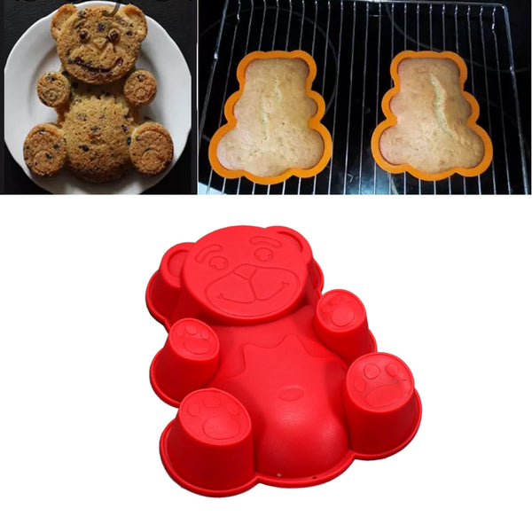 Set of 4 Silicone Animal Moulds for Cake, Chocolate, Soap & Candle Making, Diwali - justgrabit.in | Just Grab It