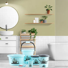 Plastic Bathroom Accessories Set (Mix Color / 6 Pc) - Justgrabit Inc.
