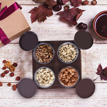 Airtight Plastic 4 Pc Storage Container Set, With Tray Dry Fruit Plastic Storage Container Tray Set With Lid & Serving Tray For Kitchen - Justgrabit Inc.