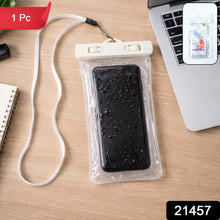 White Waterproof Phone Pouch Bag, Mobile cover (1 Pc) - justgrabit.in | Just Grab It