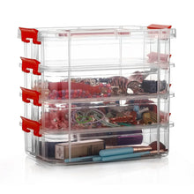 4 - Layer Transparent Multipurpose Plastic Storage Box - Justgrabit Inc.