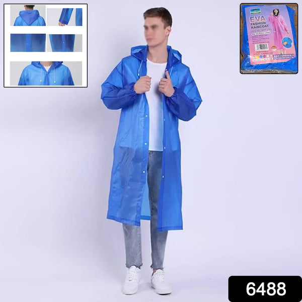 Adult Portable Rain Coat, Men & Women Outdoor Traveling Eva Material Raincoat - justgrabit.in | Just Grab It