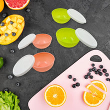 Multipurpose Small Round Plastic Bowl / Katori With Lid, Microwave Safe Reusable Lightweight Bowl, Dishwasher Safe Chutney Bowl (4 Pcs Set) - Justgrabit Inc.