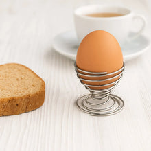 Stainless Steel Spring Egg Cup Holder (1 Pc) - justgrabit.in | Just Grab It