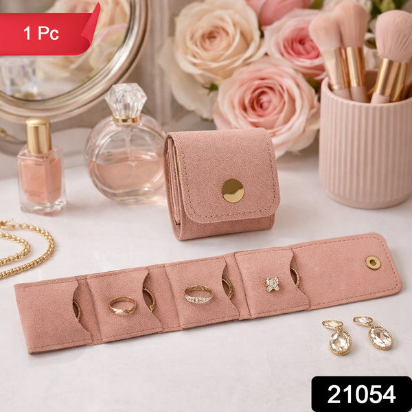 Compact Foldable Jewelry Storage Pouch / Wallet (1 Pc) - justgrabit.in | Just Grab It