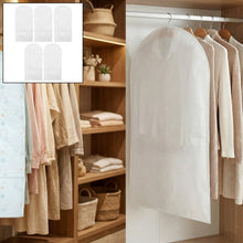 Pack of 5 Hanging Garment Cover Bags for Wardrobe (60 × 120 cm) - justgrabit.in | Just Grab It