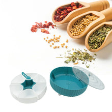 Dry Fruit & Snack Organizer: 360° Revolving Box (7 Compartments, Airtight) - Justgrabit Inc.