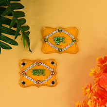 Shubh Labh Decorative Wall Hangings (2 Pc) - justgrabit.in | Just Grab It