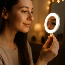 Rechargeable LED Selfie Ring Light for Mobile and Makeup Use (1 Pc) - justgrabit.in | Just Grab It