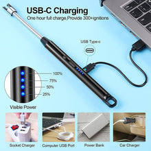 Long Flexible USB Rechargeable Electric Arc Lighter – Windproof, Flameless Plasma - justgrabit.in | Just Grab It