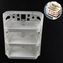 Plastic 3 Layer Wall - Mounted Food Organizer Rack (1 Set) - Justgrabit Inc.