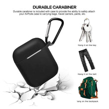 Silicone Shockproof Protection Wireless Headphones Carrying Box Cover with Metal Keychain - Justgrabit Inc.