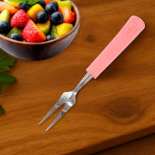 Premium Stainless Steel Fruit Fork Set – 10 Pieces with Soft Non - Slip Handle - justgrabit.in | Just Grab It