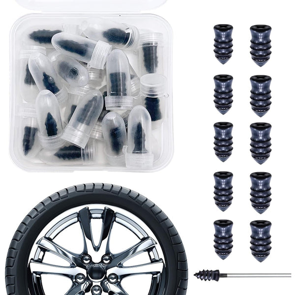 Tire Repair Rubber Nail Car Tire Repair Nails Tire Repair Rubber Screws, (10 Pcs Set) - justgrabit.in | Just Grab It