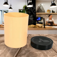 Accurate Seal Tea Sugar Coffee Container, Plastic Damru Shaped Tea, Coffee, Sugar Canisters Jar, New Airtight Food Seal Containers for Salt, Dry Fruit, Grocery 2 Section (800 ML Approx) - Justgrabit Inc.