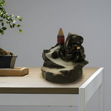 Smoke Fountain Ganesha Idol Decoration Items 8 Pc Backflow Incense Cones (1 pc) - justgrabit.in | Just Grab It