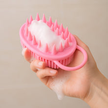 2 - in - 1 Silicone Soft Bristle Bath Brush - justgrabit.in | Just Grab It