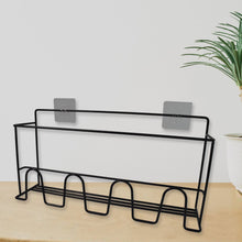 Metal Self Adhesive Multipurpose Kitchen Accessories Organizer Rack Wall (1 Pc) - justgrabit.in | Just Grab It